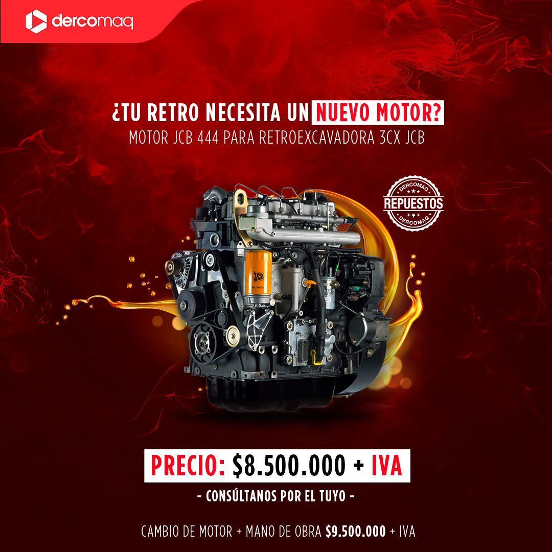 Motor JCB 444 para retroexcavadora 3CX