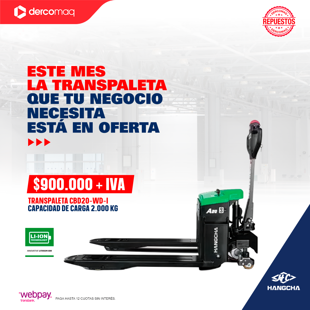 Transpaleta eléctrica Hangcha
